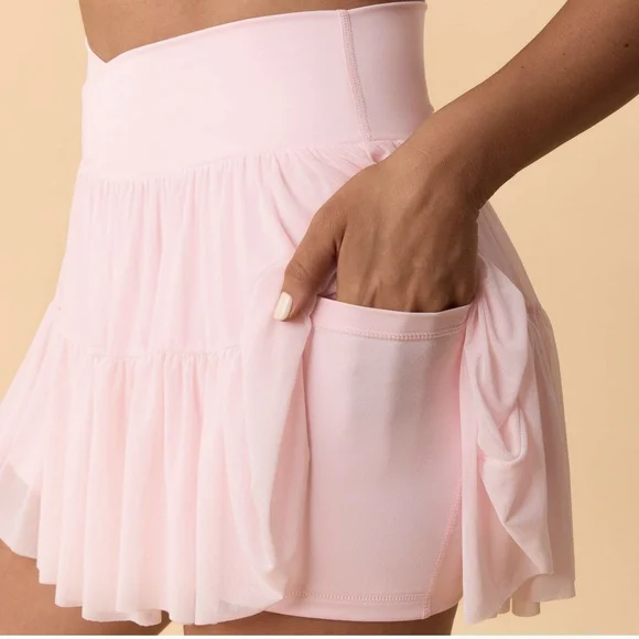 New Blogilates Women's Ballerina Skort Athletic Activewear Light Pink Small - Picture 9 of 9